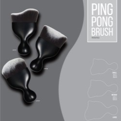 Ping Pong Cosmetic Brushes: For Foundation